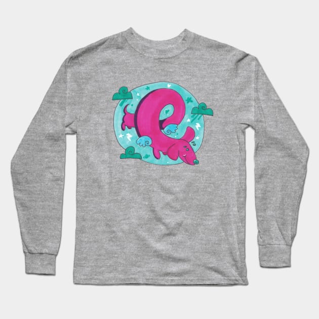 Angel Pup Swirl Long Sleeve T-Shirt by The Beautiful Egg